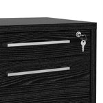 Prima Mobile file cabinet in Black woodgrain