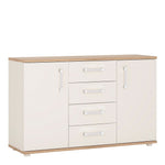 4KIDS 2 door 4 drawer sideboard with opalino handles