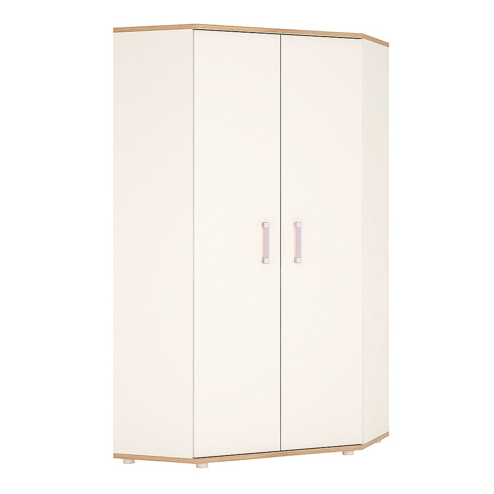 4KIDS Corner wardrobe with lilac handles