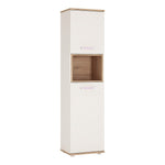 4KIDS Tall 2 door cabinet with lilac handles