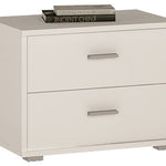 4 You 2 Drawer low chest/ Bedside in Pearl White