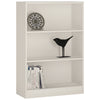 4 You Medium Wide Bookcase In Pearl White