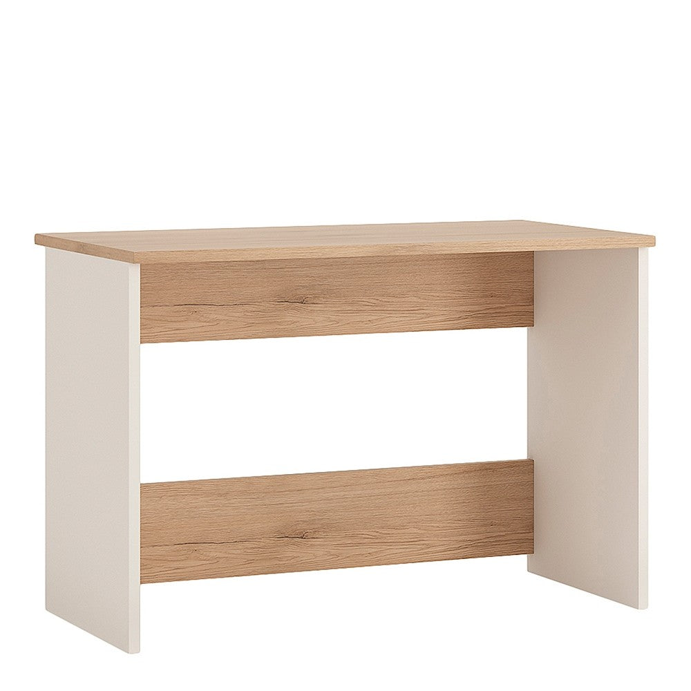 4KIDS Desk in light oak and white high gloss