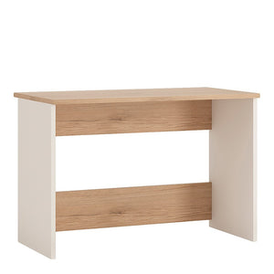 4KIDS Desk in light oak and white high gloss