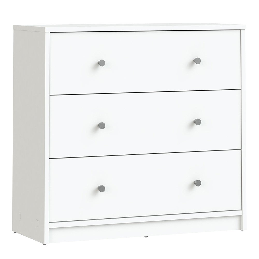 May Chest of 3 Drawers in White