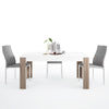 Dining set package Toronto 160 cm Dining Table + 6 Milan High Back Chair Grey.