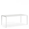 Family Dining Table 180cm White Table Top with White Legs