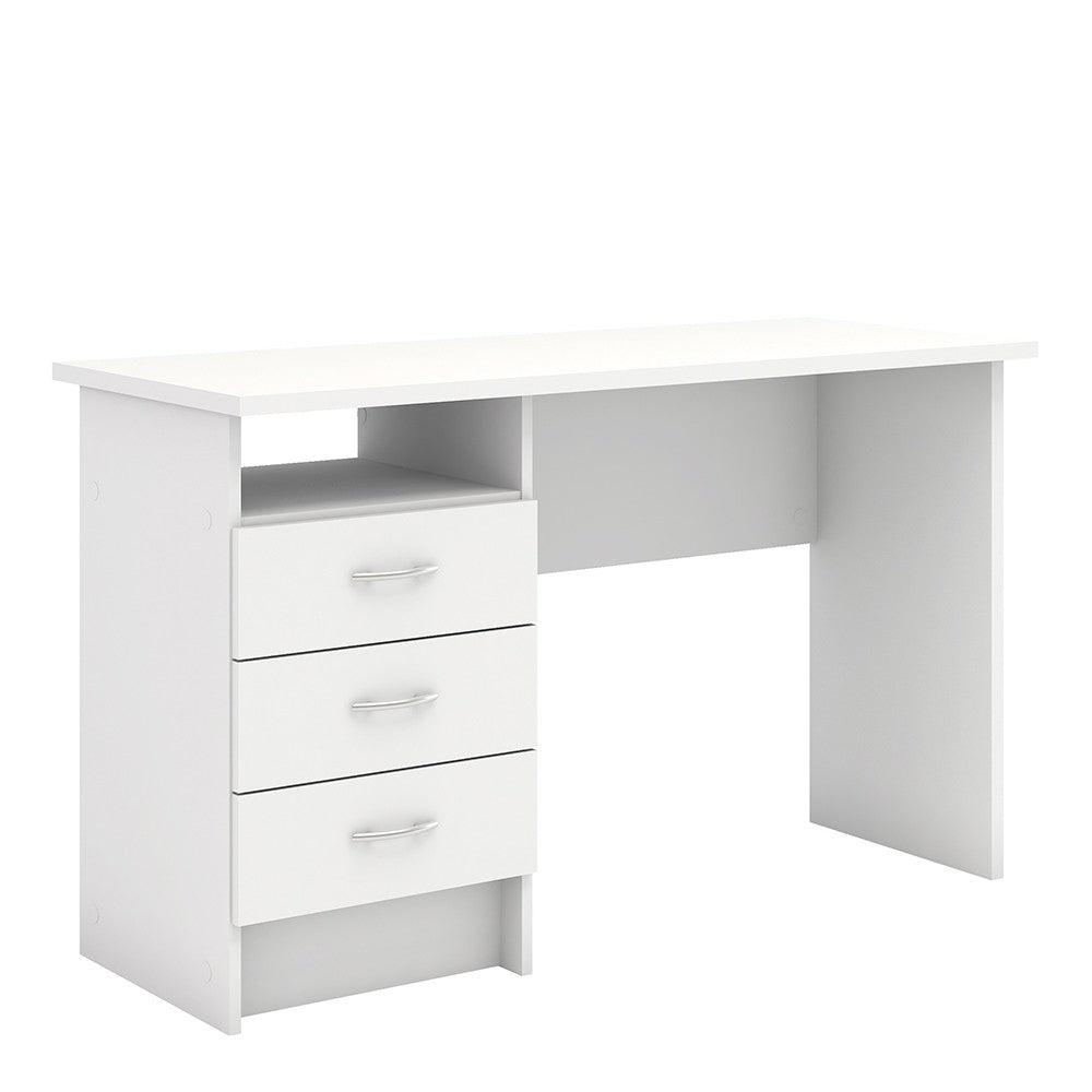 Function Plus Desk 3 Drawers in White FSC Mix 70 % NC-COC-060652