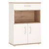 4KIDS 2 door 1 drawer cupboard with open shelf with opalino handles