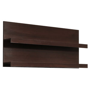 *Pello 136 cm Wide Wall Shelf in Dark Mahogany