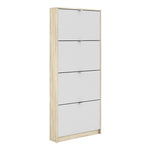 Shoes Shoe cabinet w. 4 tilting doors and 1 layer