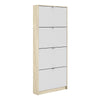 Shoes Shoe cabinet w. 4 tilting doors and 1 layer