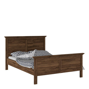 Paris Double Bed (140 x 200) in Walnut