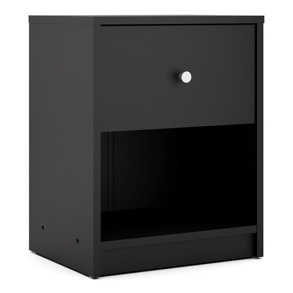 May Bedside 1 Drawer in Black