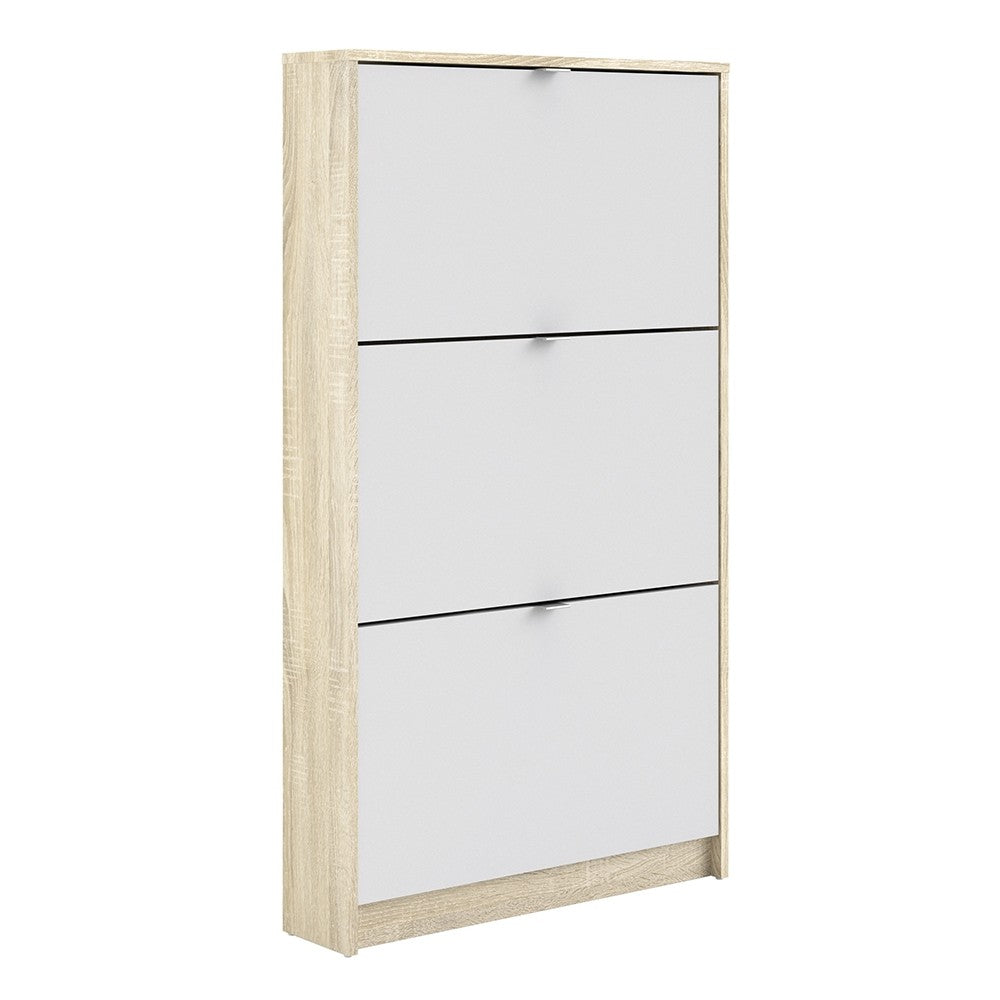 Shoes Shoe cabinet w. 3 tilting doors and 1 layer