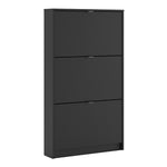 Shoes Shoe cabinet w. 3 tilting doors and 1 layer