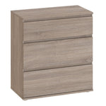 Nova Chest of 3 Drawers in Truffle Oak