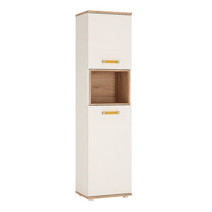 4KIDS Tall 2 door cabinet with orange handles