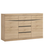 Kensington Living 2 door 3+3 drawer sideboard in Oak