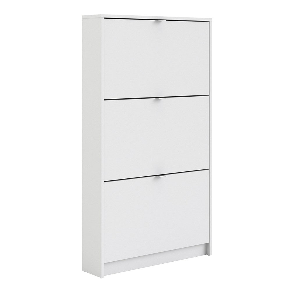 Shoes Shoe cabinet w. 3 tilting doors and 1 layer