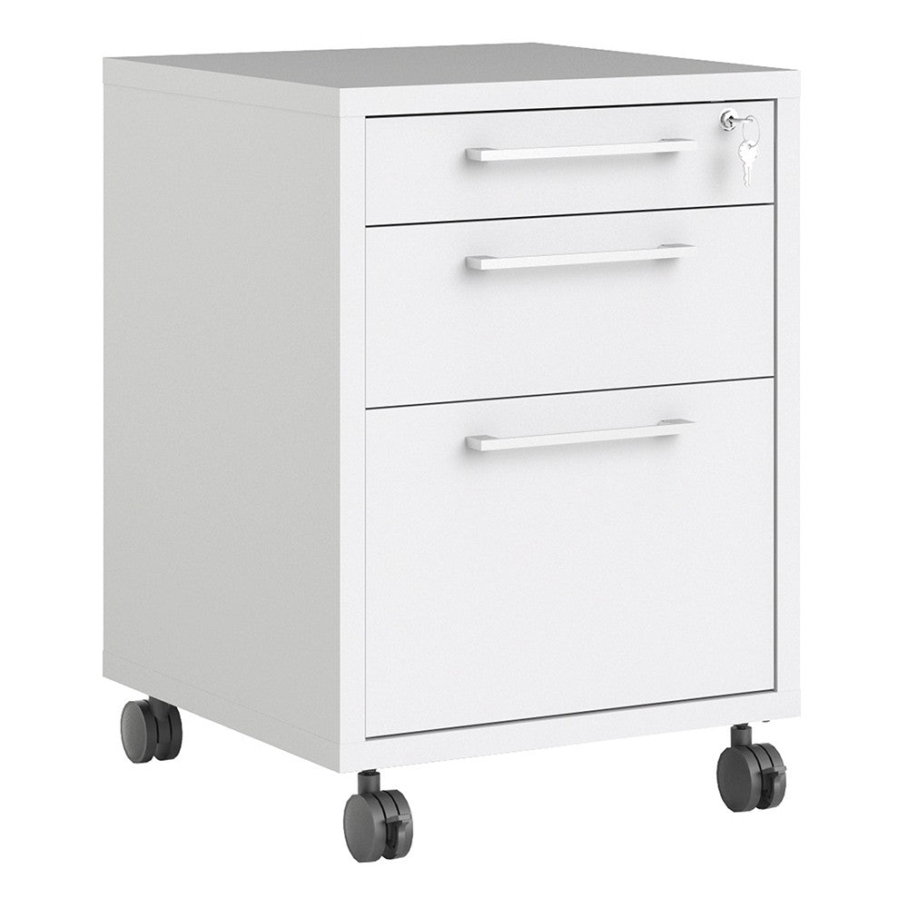 Prima Mobile file cabinet in White