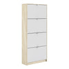 Shoes Shoe cabinet w. 4 tilting doors and 2 layers