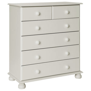 Copenhagen 2 + 4 Drawer Chest in White