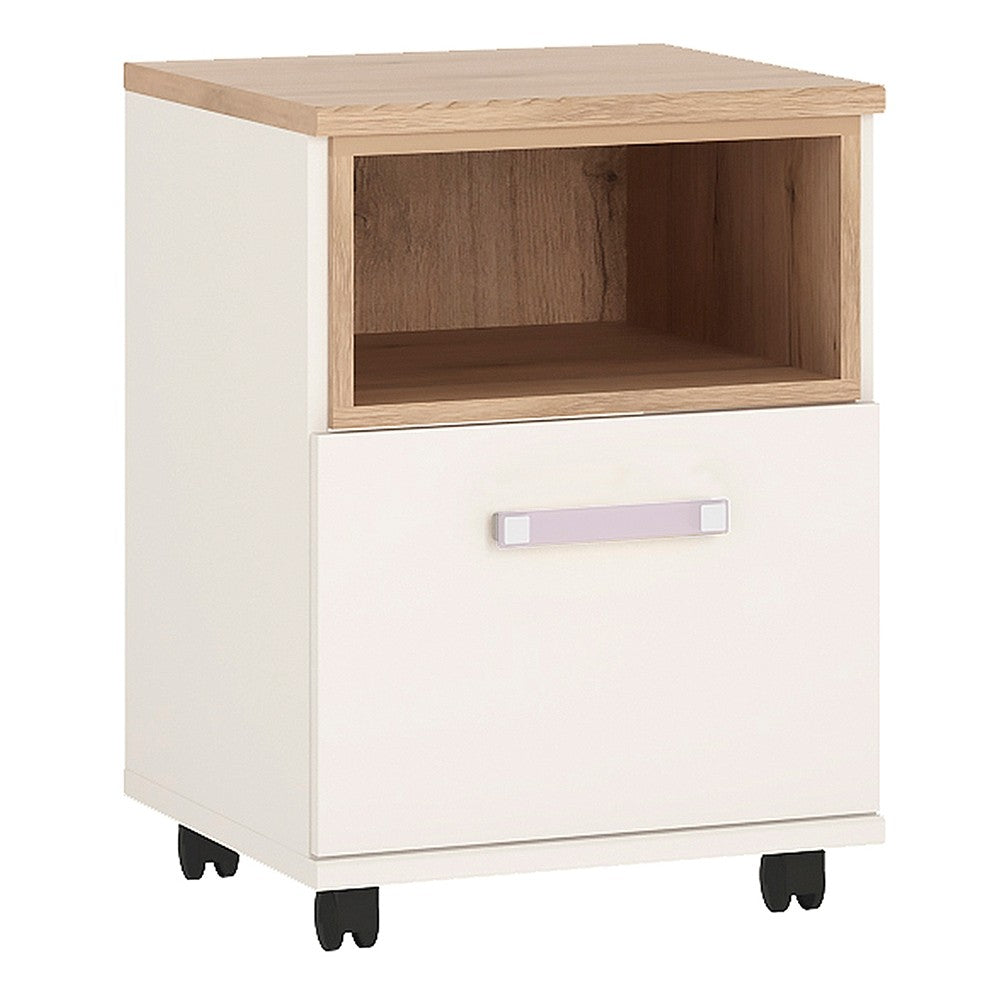 4KIDS 1 door desk mobile with lilac handles