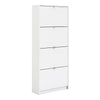 Shoes Shoe cabinet w. 4 tilting doors and 2 layers