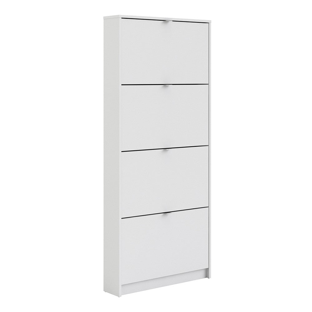 Shoes Shoe cabinet w. 4 tilting doors and 1 layer