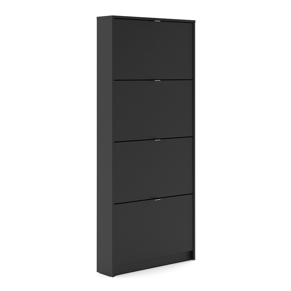 Shoes Shoe cabinet w. 4 tilting doors and 1 layer