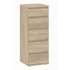 Nova Narrow Chest of 5 Drawers in Oak