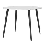 Oslo Dining Table - Small (100cm) in White and Black Matt