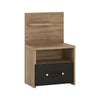 Monaco 1 drawer bedside with open shelf (LH)