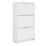 Shoes Shoe cabinet w. 3 tilting doors and 2 layers