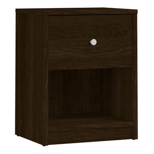 May Bedside 1 Drawer in Dark Walnut