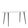 Oslo Dining Table - Large (160cm) in White and Black Matt