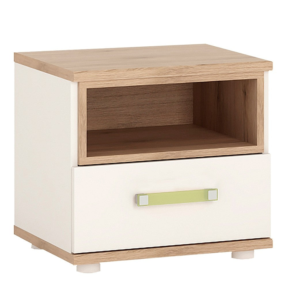 4KIDS 1 drawer bedside cabinet with lemon handles