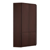 Pello Corner Wardrobe in Dark Mahogany