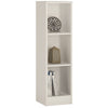 4 You Medium Narrow Bookcase in Pearl White