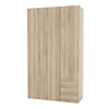 Space Wardrobe - 3 Doors 3 Drawers in Oak 2000