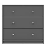 May Chest of 3 Drawers in Grey