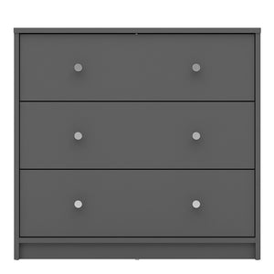 May Chest of 3 Drawers in Grey