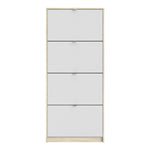 Shoes Shoe cabinet w. 4 tilting doors and 2 layers