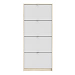 Shoes Shoe cabinet w. 4 tilting doors and 1 layer