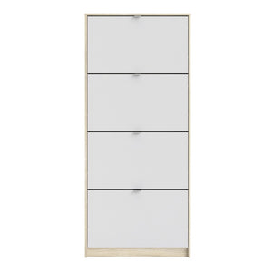 Shoes Shoe cabinet w. 4 tilting doors and 1 layer