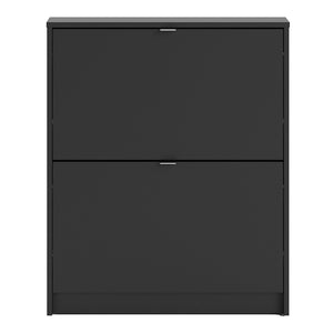 Shoes Shoe cabinet w. 2 tilting doors and 1 layer