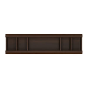 Imperial Wall Shelving Unit in Dark Mahogany Melamine