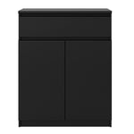 Naia Sideboard - 1 Drawer 2 Doors in Black Matt  Naia Sideboard - 1 Drawer 2 Doors in Black Matt