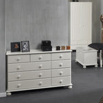 Copenhagen 2 + 3 + 4 Drawer Extra wide chest in White